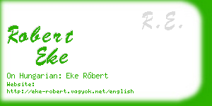 robert eke business card